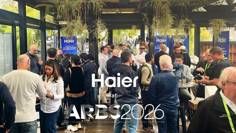 Crowd of people attending a Haier event at ARBS 2026